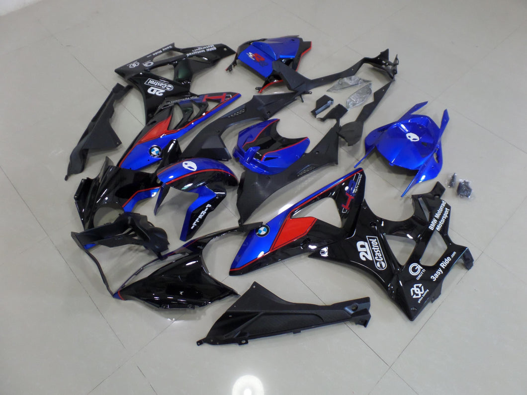 BMW S1000RR 2009 2014 DARK BLUE AND BLACK RED