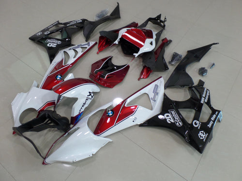 BMW S1000RR 2009 2014 WHITE BLACK AND CANDY RED