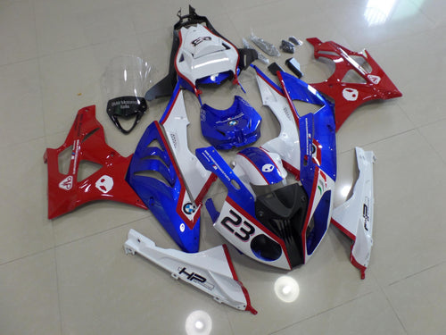 BMW S1000RR 2009 2014 WHITE RED AND BLUE