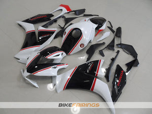 CBR1000RR 2012 2013 BLACK AND WHITE AND RED STRIPE