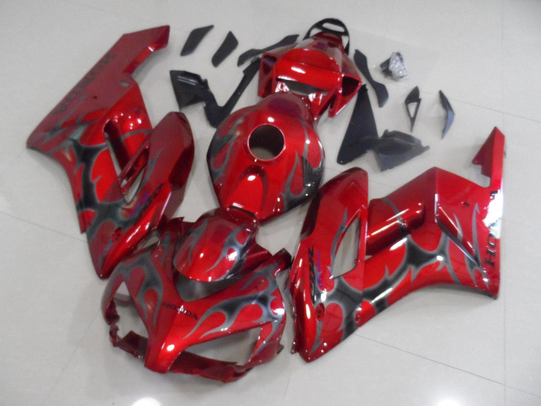 CBR1000RR 2004 2005 RED WITH BLACK GREY FLAME