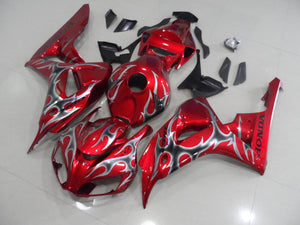 CBR1000RR 2006 2007 RED WITH BLACK GREY FLAME