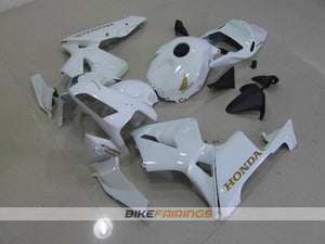 CBR600RR 03 04 WHITE WITH GOLD