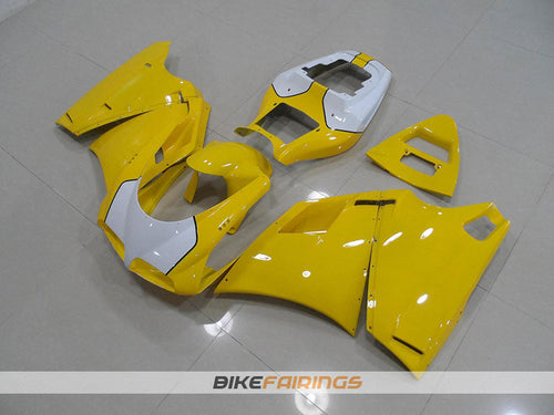 DUCATI 748 916 996 YELLOW AND WHITE TAIL OPEN