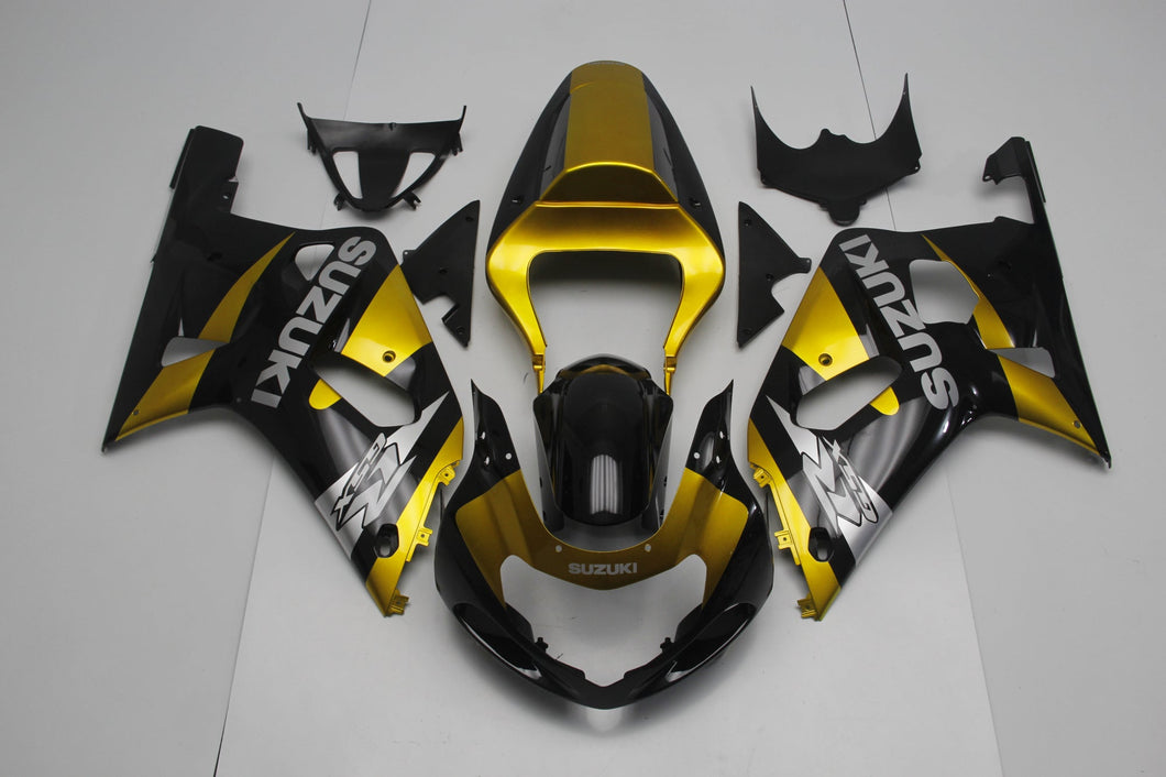 GSX R750 600 2001 2003 BLACK AND GOLD