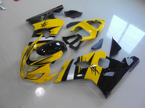 GSX R750 600 2004 2005 YELLOW AND SILVER STRIPE