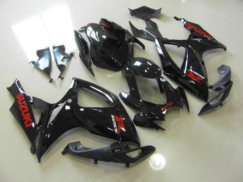 GSX R750 600 2006 2007 BLACK WITH RED STICKERS 
