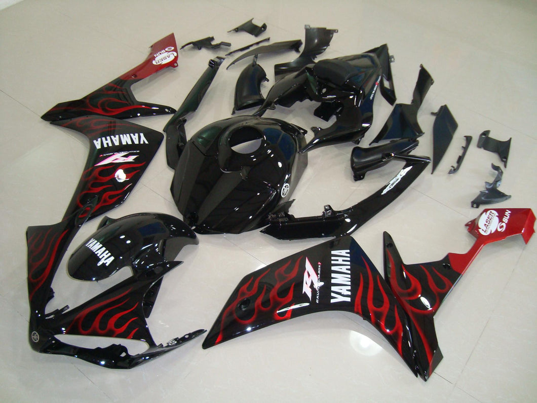 R1 2007 2008 BLACK RED FLAME 4