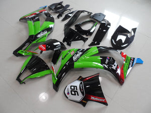ZX 10R 2011 2014 GREEN BLACK WITH NUMBER 66