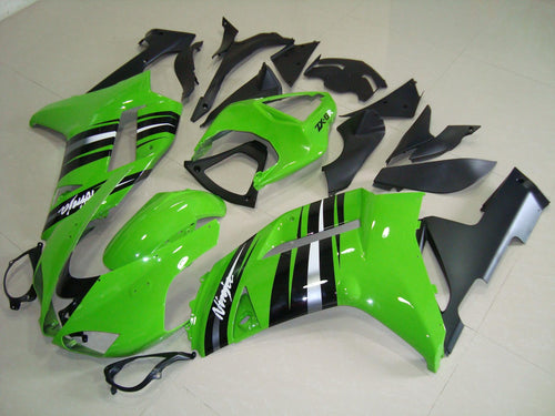 ZX 6R 2007 2008 GREEN AND SILVER STRIPE 3